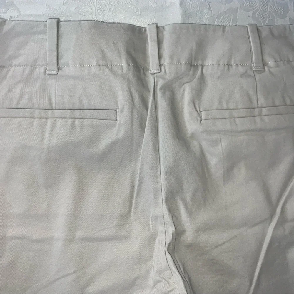 Talbots Petites Women's Cotton Stretch Jeans Cropped Size 12P Light Khaki/Beige - Picture 7 of 7